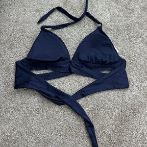 Navy Blue Bikini Top